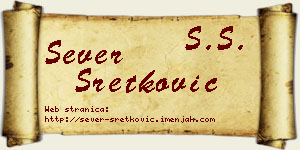Sever Sretković vizit kartica